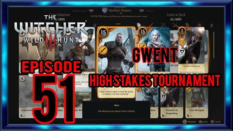 witcher 3 gwent tournament|Gwent: High Stakes .